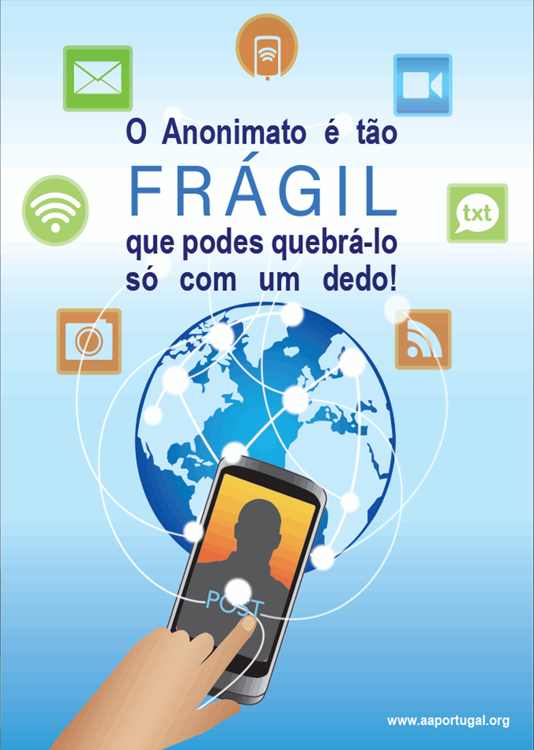 Cartaz - Anonimato (formato A4)