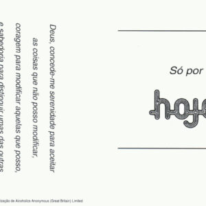 Só por Hoje - cartão