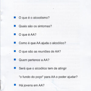 Um Breve Guia para Alcoólicos Anónimos