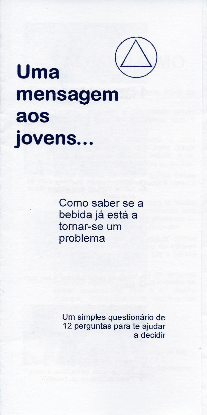 Uma mensagem aos jovens